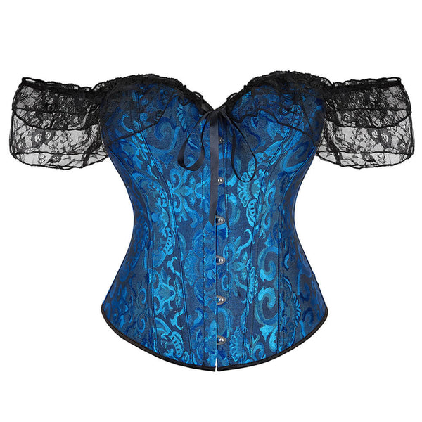 Fairy Prom Dress Overbsut Corset Top, Renaissance Prom Dress Corset