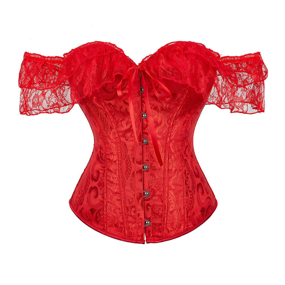 Fairy Prom Dress Overbsut Corset Top, Renaissance Prom Dress Corset