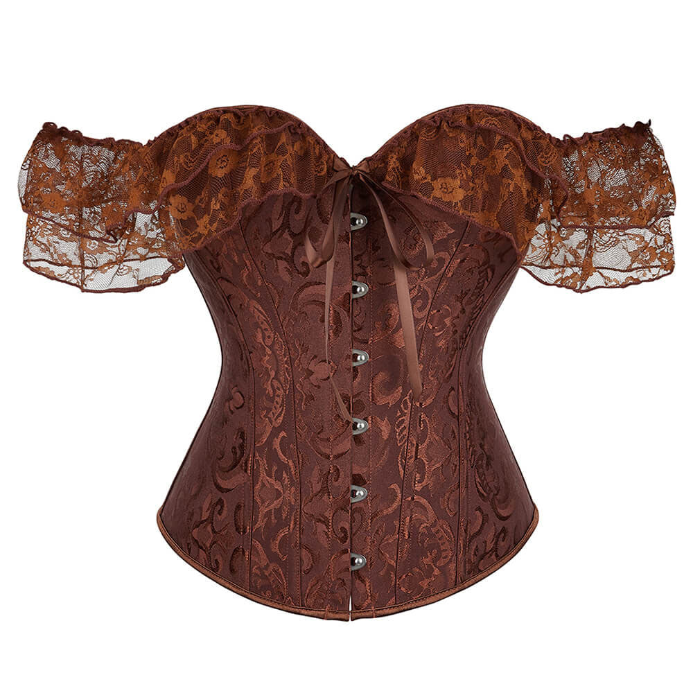 Fairy Prom Dress Overbsut Corset Top, Renaissance Prom Dress Corset