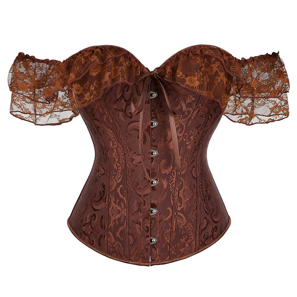 Fairy Prom Dress Overbsut Corset Top, Renaissance Prom Dress Corset