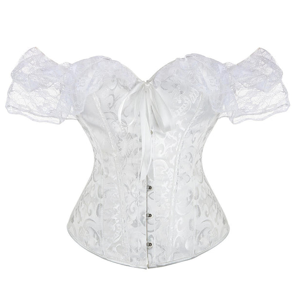 Fairy Prom Dress Overbsut Corset Top, Renaissance Prom Dress Corset