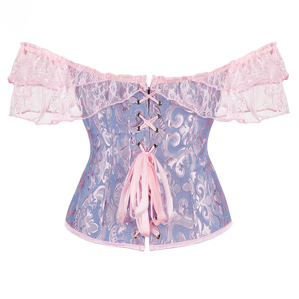 Fairy Prom Dress Overbsut Corset Top, Renaissance Prom Dress Corset