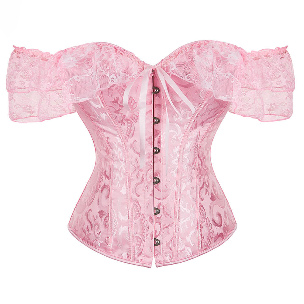 Fairy Prom Dress Overbsut Corset Top, Renaissance Prom Dress Corset