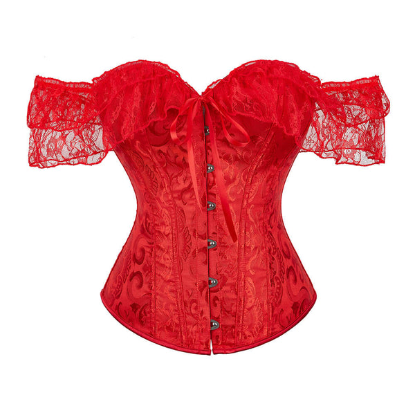 Fairy Prom Dress Overbsut Corset Top, Renaissance Prom Dress Corset