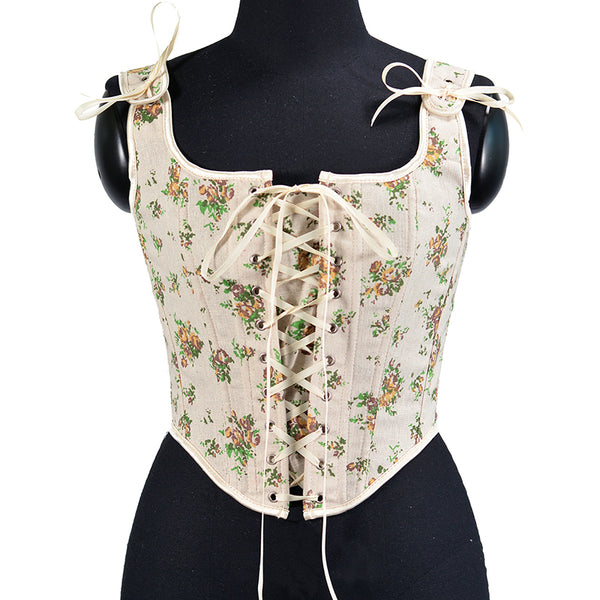 Fairy Medieval Milkmaid Corset, Renaissance Prom Dress Corset