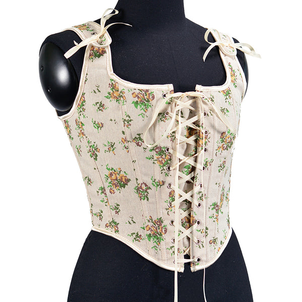 Fairy Medieval Milkmaid Corset, Renaissance Prom Dress Corset