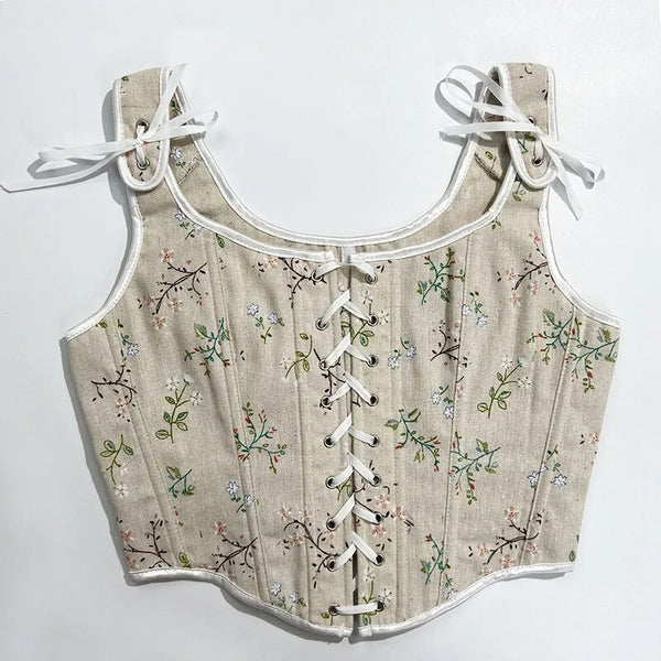 Fairy Medieval Milkmaid Corset, Renaissance Prom Dress Corset – Corset