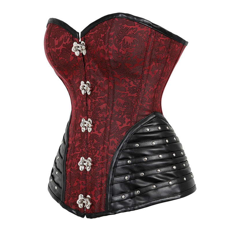 Medieval Renaissance Overbust, Steampunk Goth Pirate Corset,