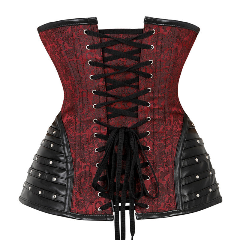 Medieval Renaissance Overbust, Steampunk Goth Pirate Corset,