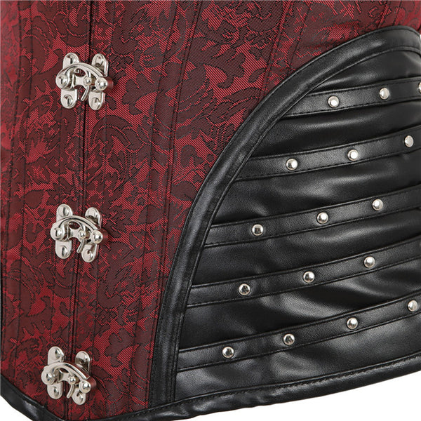 Medieval Renaissance Overbust, Steampunk Goth Pirate Corset,