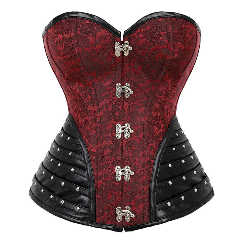 Medieval Renaissance Overbust, Steampunk Goth Pirate Corset,