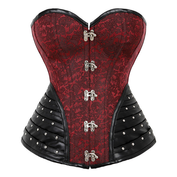 Medieval Renaissance Overbust, Steampunk Goth Pirate Corset,