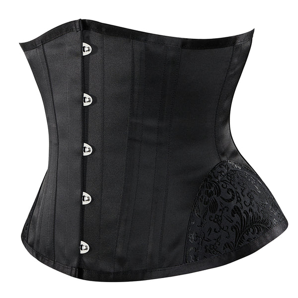 Medieval Renaissance Underbust Corset, Lace up Goth Pirate Corset,