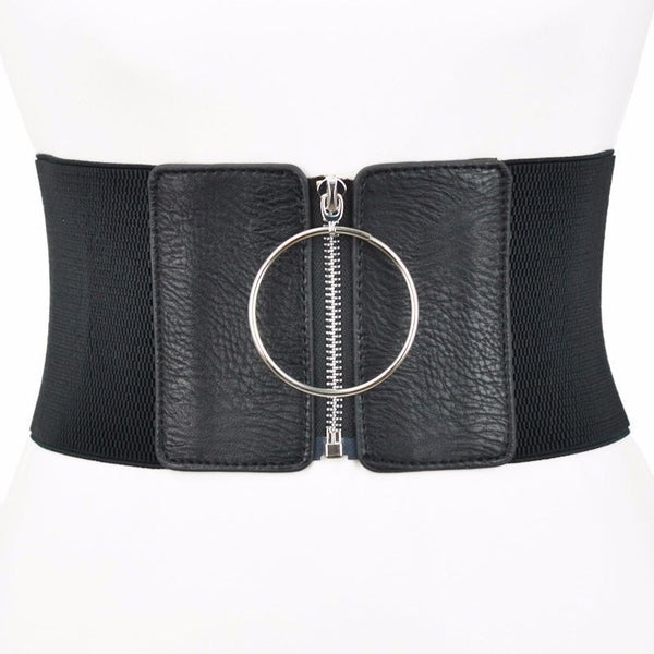 Medieval Underbust Black Corset, Renaissance Wide Waist Corset Belt,