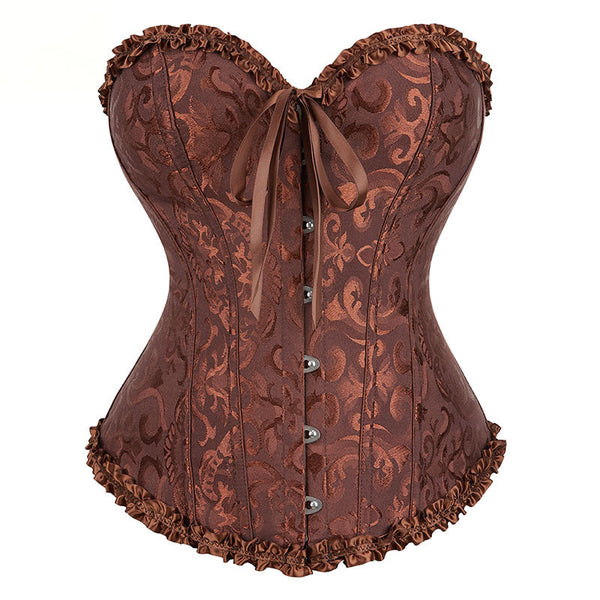 Ren Faire Floral Corset Top, Renaissance Prom Dress Corset