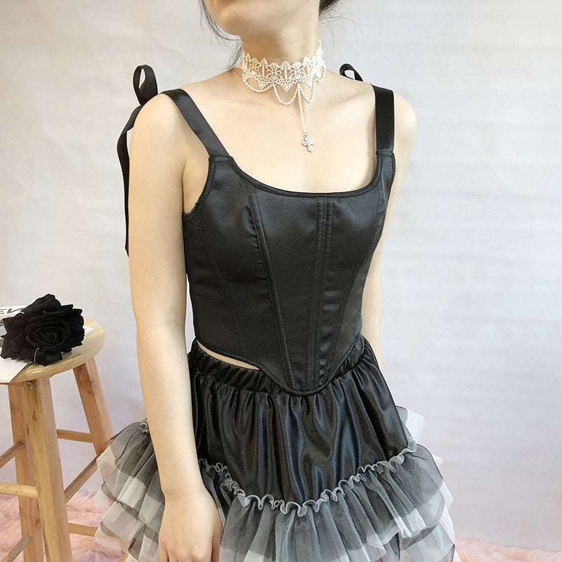 Renaissance Overbust Fairy Corset, Cottagecore Bustier Corset Top,