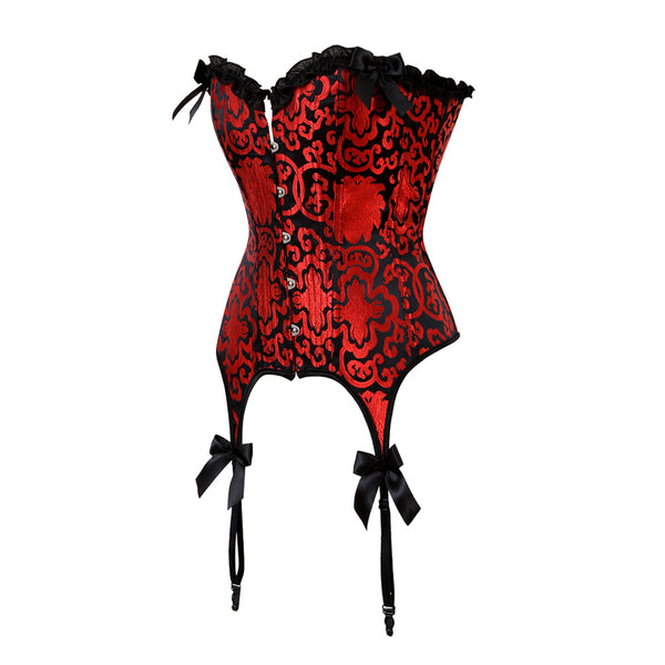 Renaissance Overbust Gothic Corset, Medieval Lace up Victorian Corset,