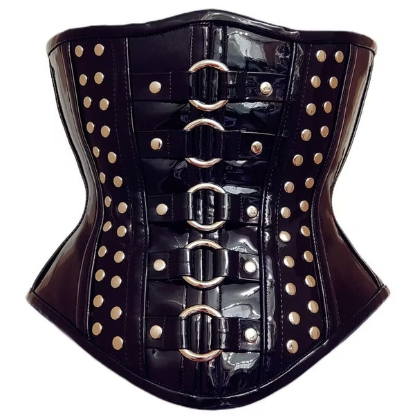 Steampunk Goth Pirate Corset, Victorian Vintage Underbust Corset,