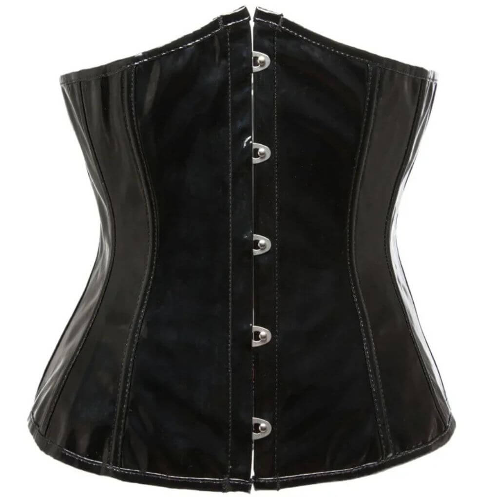 Underbust-PVC-Leather-Corset