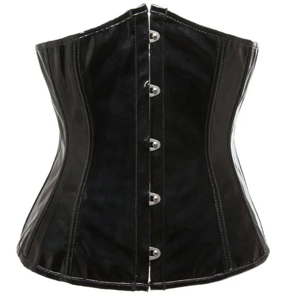 Underbust-PVC-Leather-Corset
