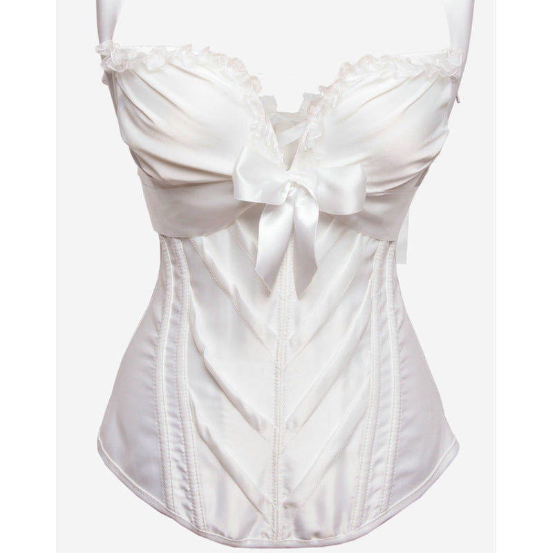 Unique Overbust Bow Tie Corset, Comfort Colours Renaissance Corset,