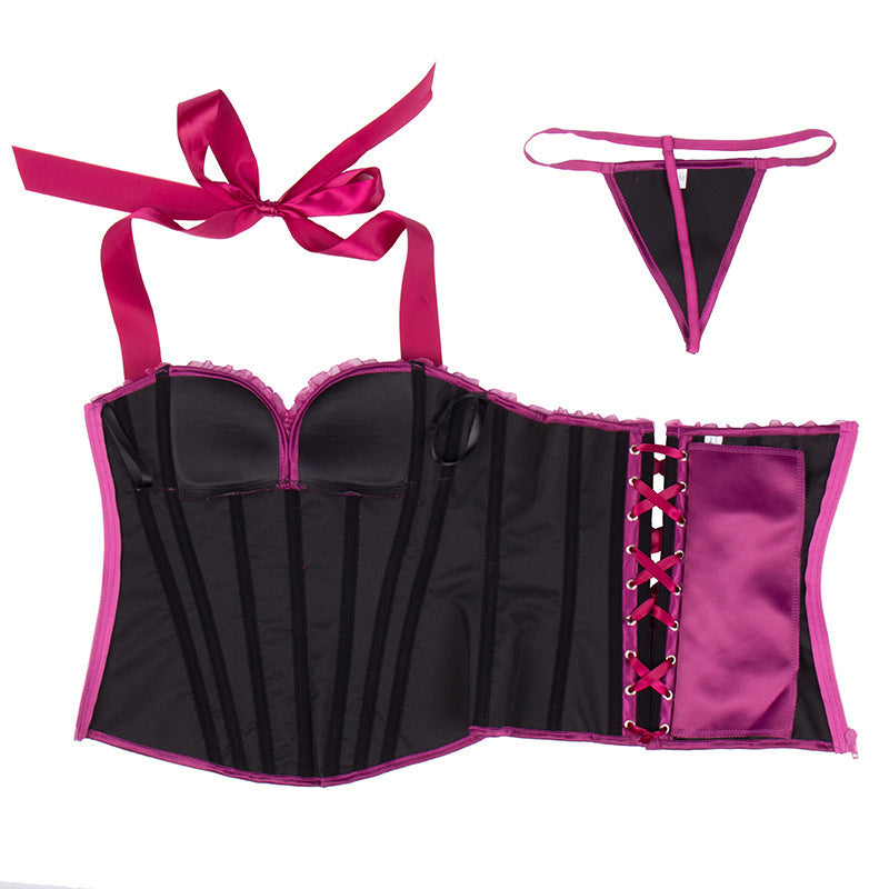 Unique Overbust Bow Tie Corset, Comfort Colours Renaissance Corset,