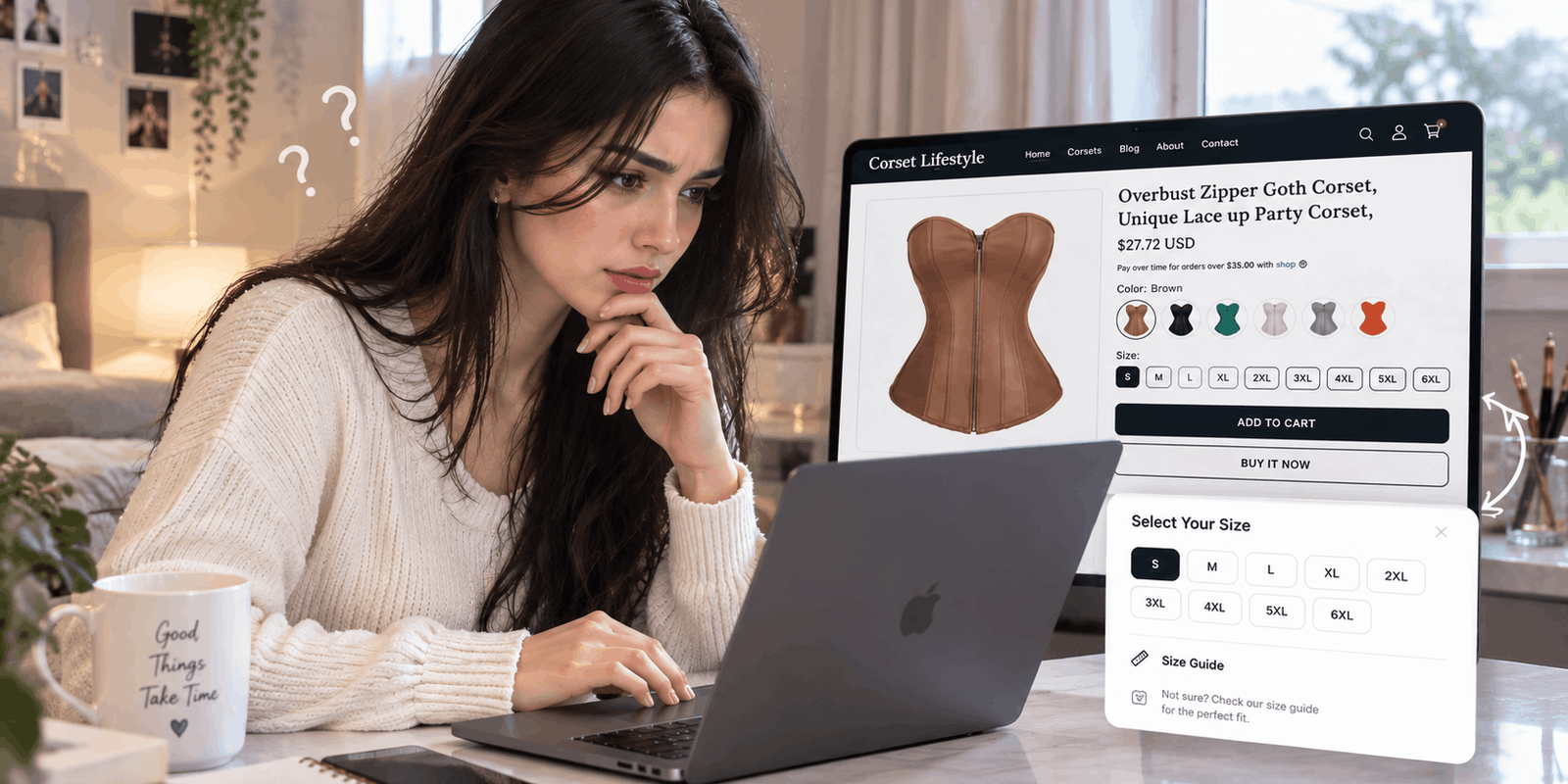 How to Measure for a Corset Online.Your Complete Corset Measurement