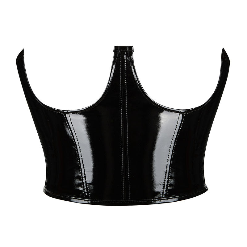 Renaissance Underbust Black Corset, Cupless Wiast Corset Belt,