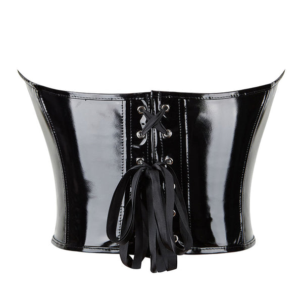 Renaissance Underbust Black Corset, Cupless Wiast Corset Belt,