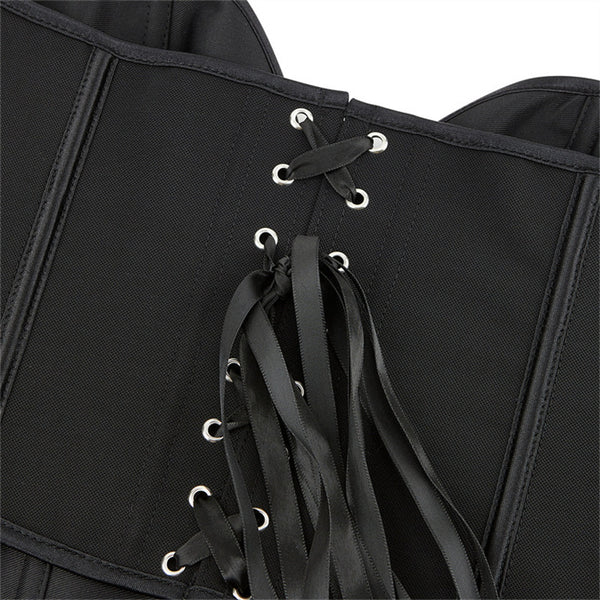 Bustier Y2k Corset Top, Lace Up Crop Top