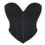 Bustier Y2k Corset Top, Lace Up Crop Top
