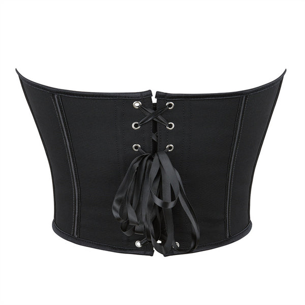 Bustier Y2k Corset Top, Lace Up Crop Top