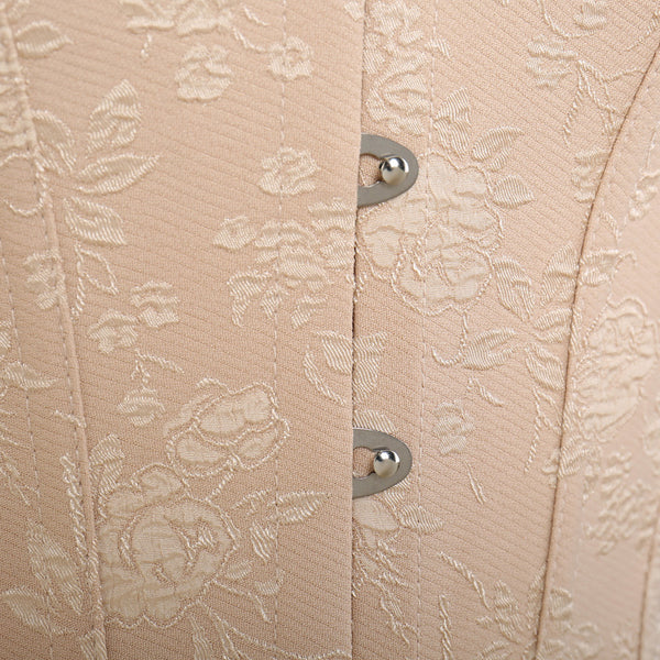 Renaissance Overbust Victorian Corset, Fairy Floral Lace Corset,