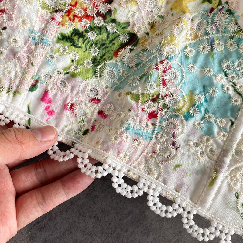 Petal Fairy Overbust Floral Corset Top - Bustier Push up Bra