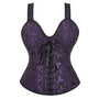 Medieval Renaissance Lace up Corset, Overbust Gothic Plus Size Corset,