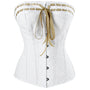 Fairy Overbust Lace up Corset, Elegant White Corset for Bridal