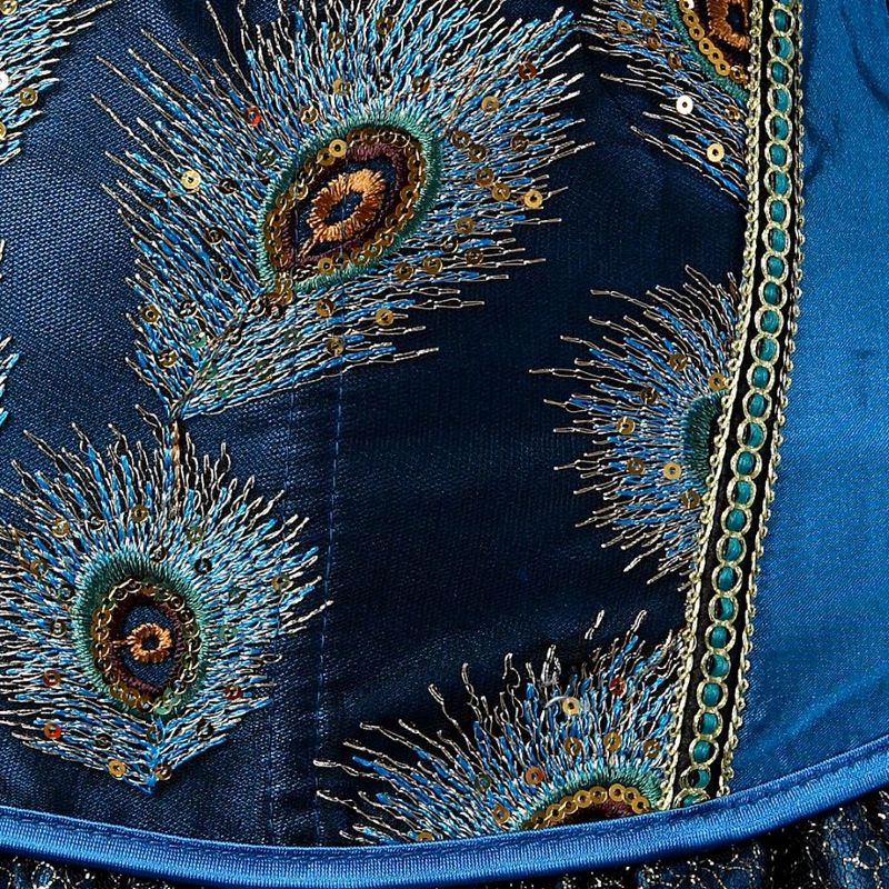 Fantasy Gothic Peacock Corset Dress