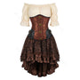 Fantasy Medieval Corset Dress, Steampunk Witch Corset Dress