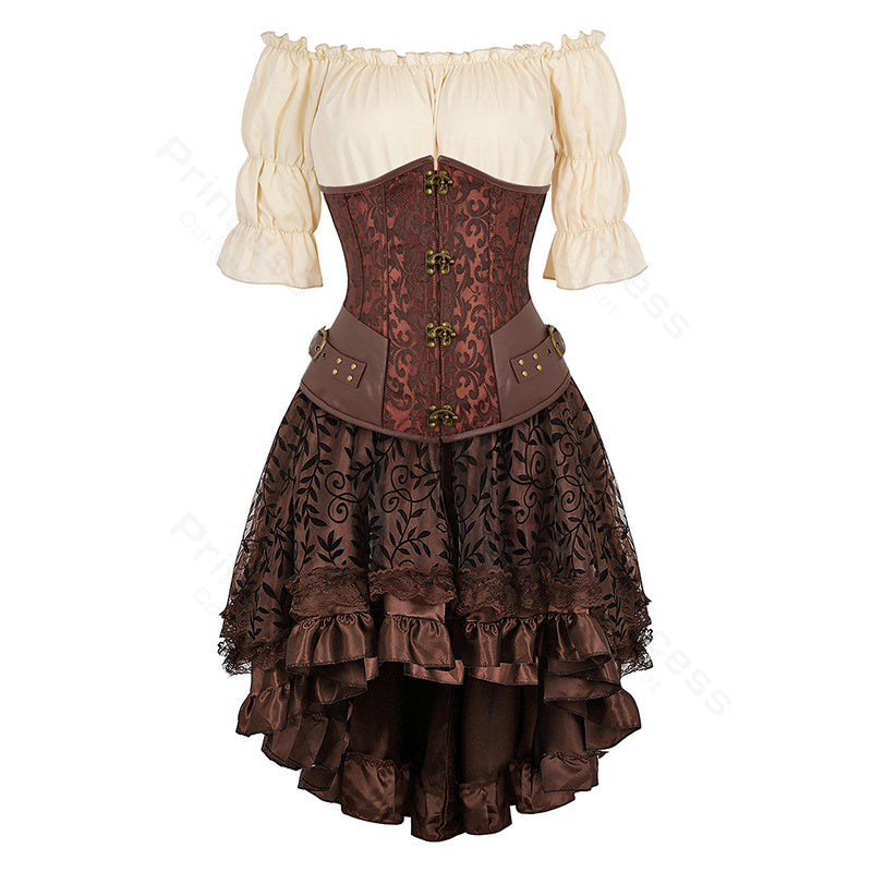 Fantasy Medieval Corset Dress, Steampunk Witch Corset Dress – Corset Lifestyle