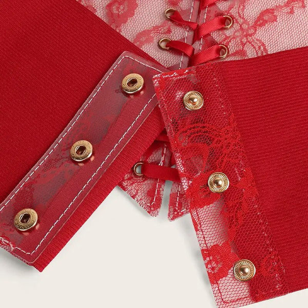 Floral Renaissance underbust Corset, Wide Waist Elastic Corset Belt,