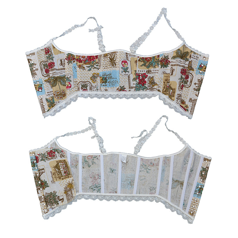 Floral Tapestry Overbust Corset Top