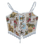 Floral Tapestry Overbust Corset Top