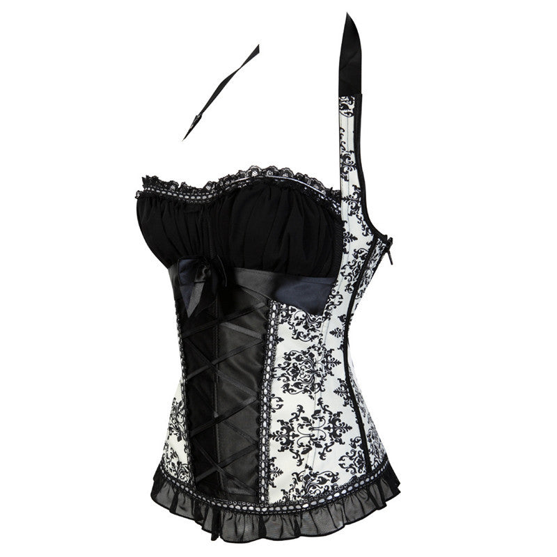 Floral Renaissance Medieval Corset, Victorian Vinatge Goth Corset