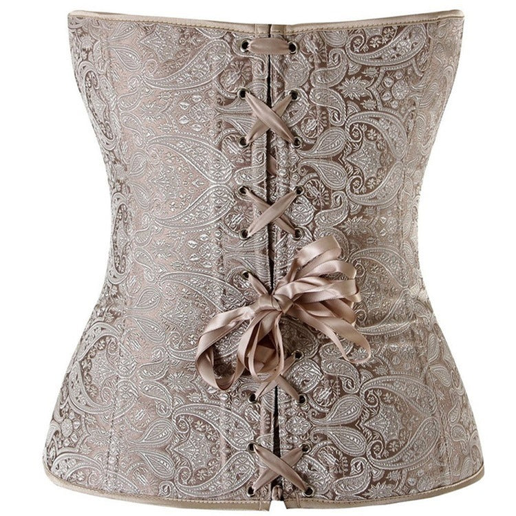 Floral Renaissance Overbust Corset, Unique Victorian Lace up Corset,