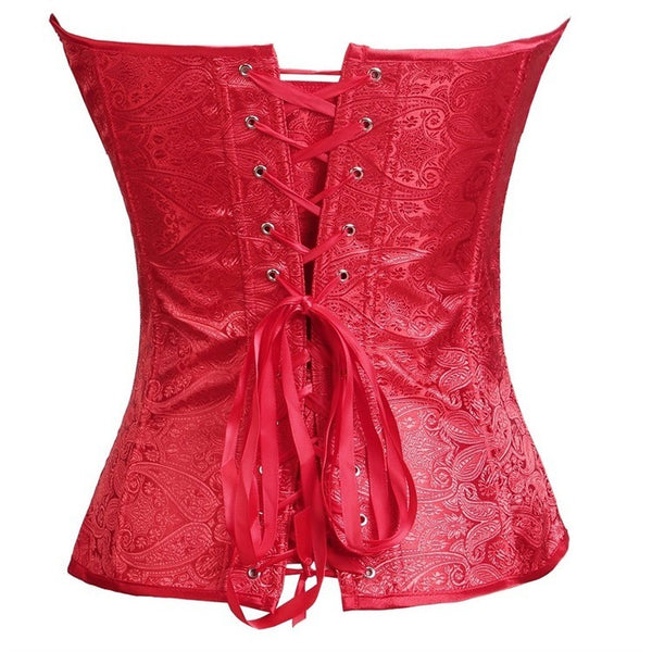 Floral Renaissance Overbust Corset, Unique Victorian Lace up Corset,