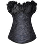 Floral Renaissance Overbust Corset, Unique Victorian Lace up Corset,