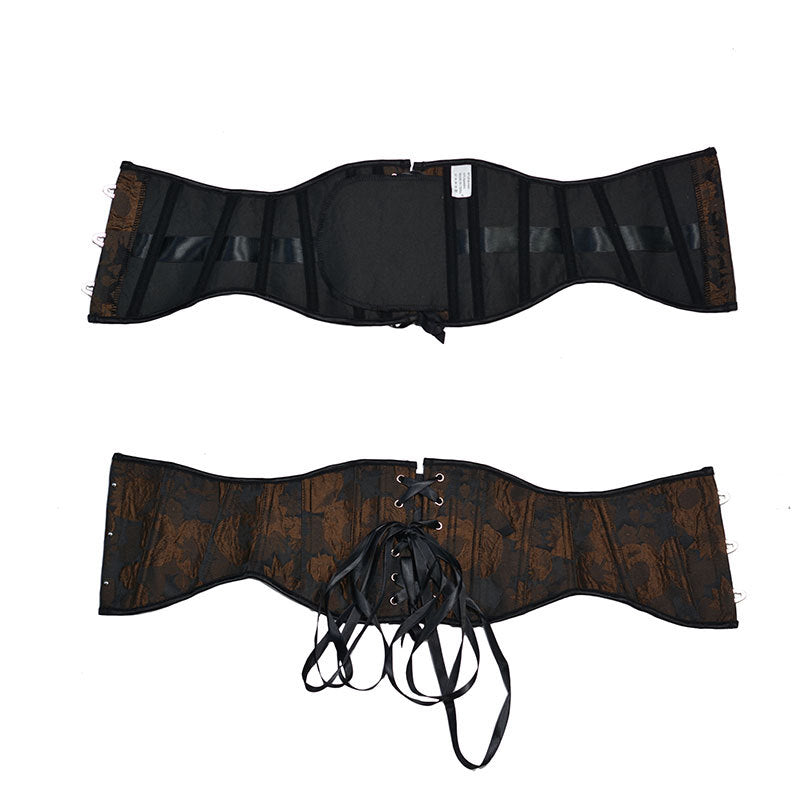 Floral Renaissance Underbsut Corset, Wide Waist Corset Belt