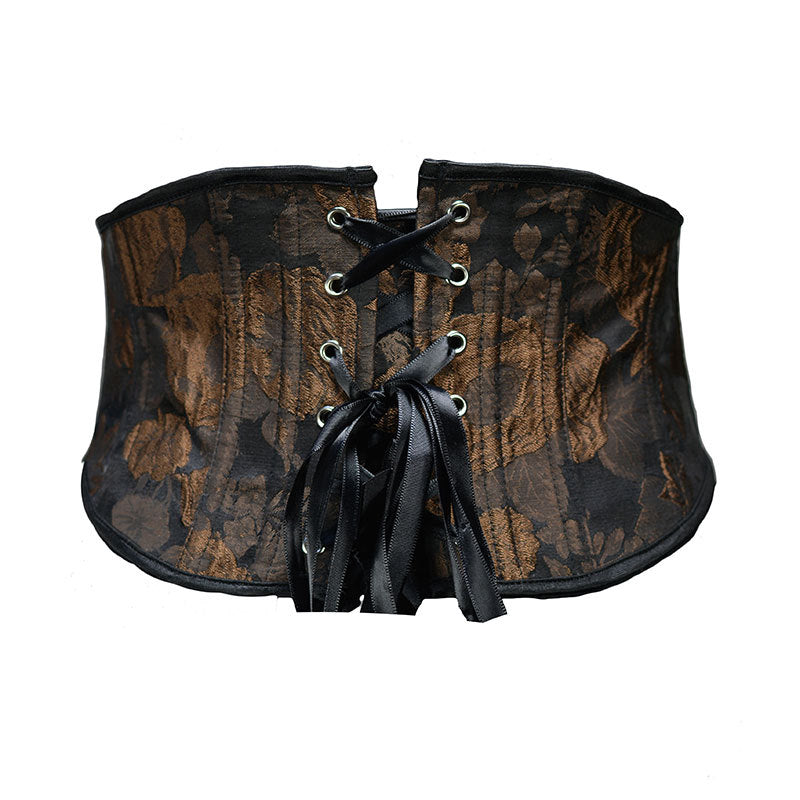 Floral Renaissance Underbsut Corset, Wide Waist Corset Belt