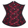 Floral Renaissance Underbust Corset, Medieval Vintage Gothic Corset,