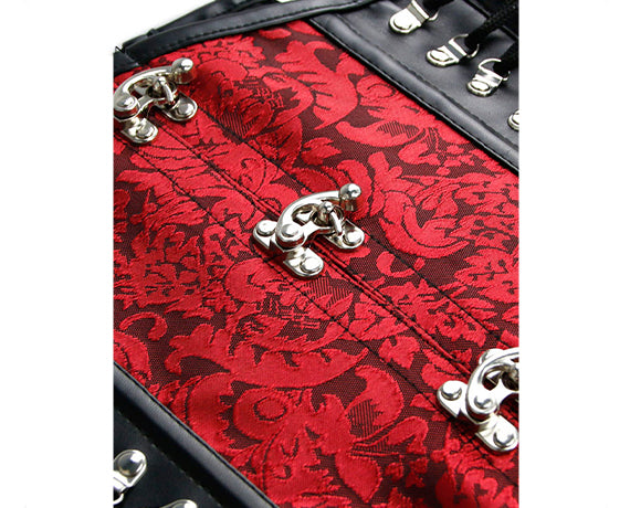 Floral Renaissance Underbust Corset Lace up, Victorian Vintage Steampunk Corset,